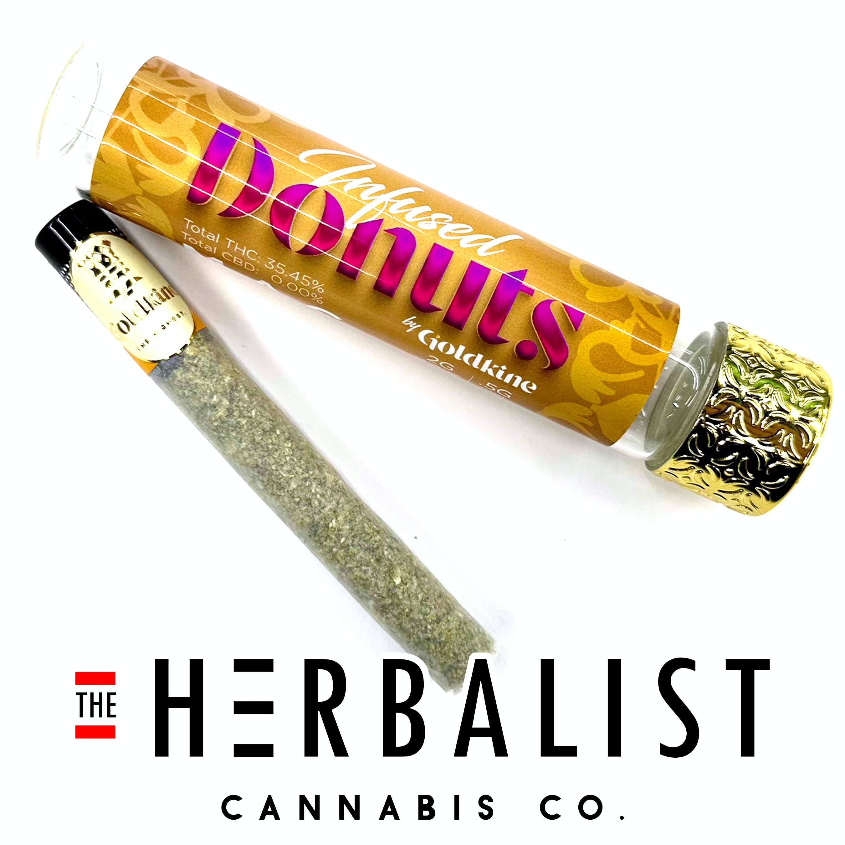 Photograph of product: Goldkine Infused Preroll Donut 2.5g M.A.C.