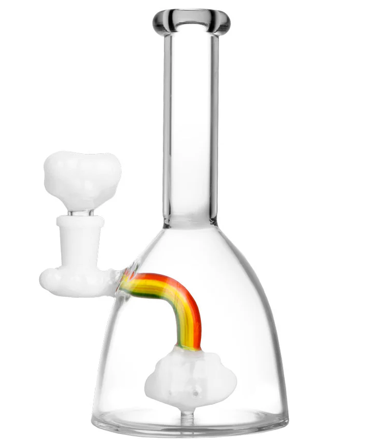 Photograph of product: 7" Rainbow Cloud Water Pipe