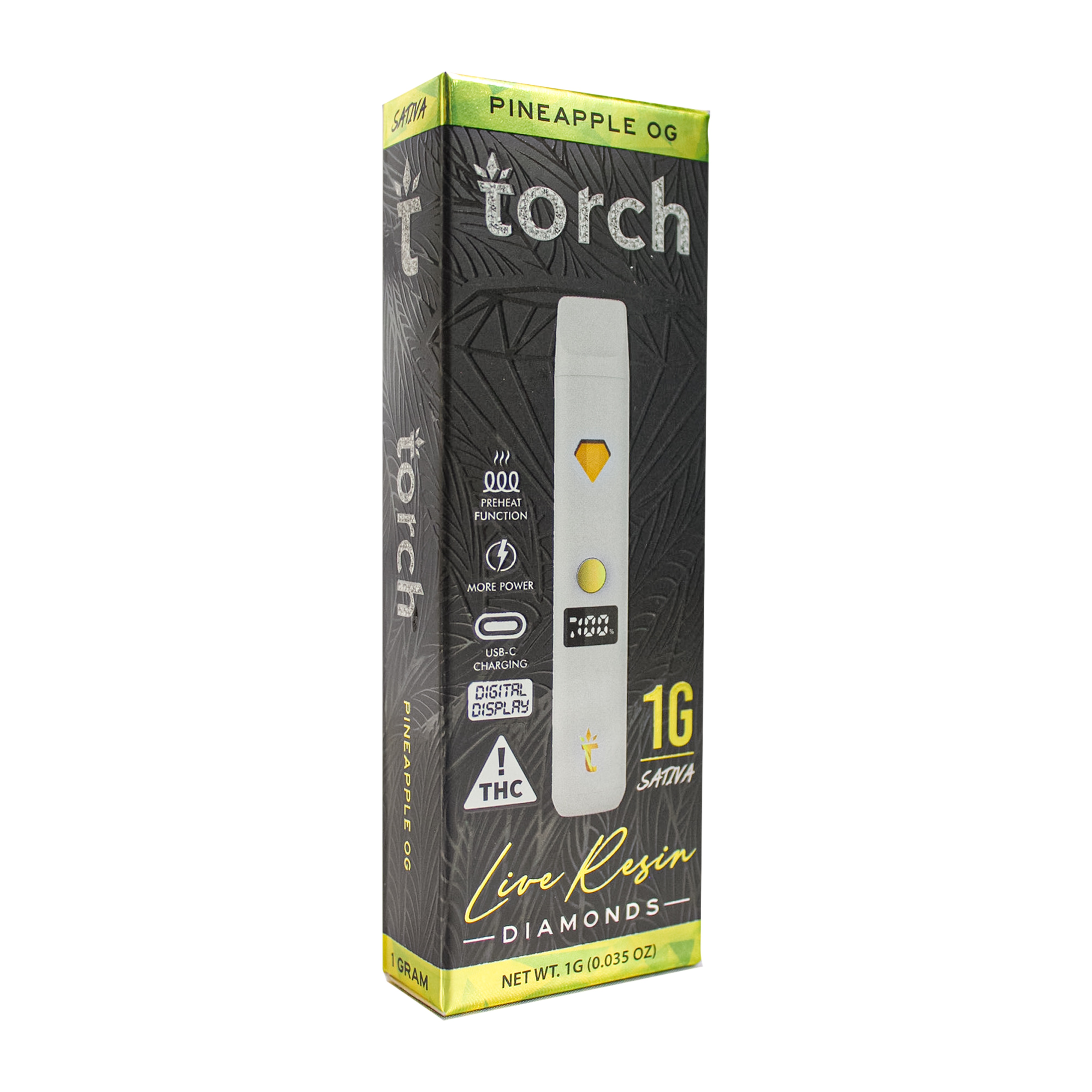 Photograph of product: Torch Pineapple OG Live Resin Disposable