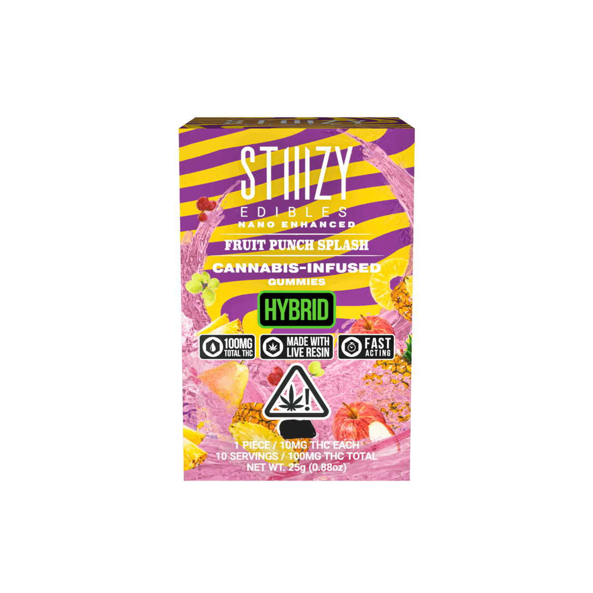 Photograph of product: Gummies | Fruit Punch Splash | 100mg