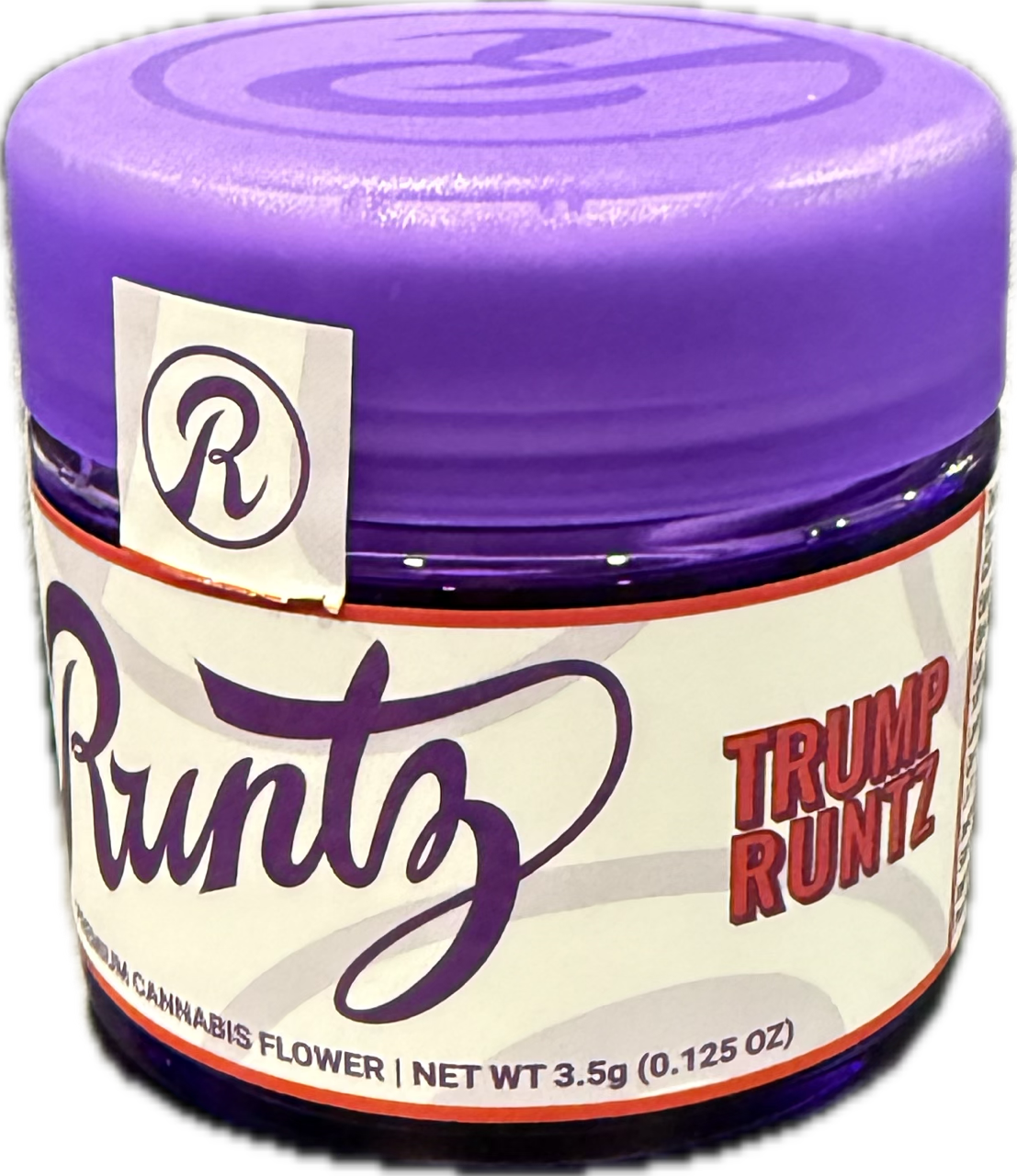 Photograph of product: Runtz | Flower | Jar | Trump Runtz | 3.5g | Oui'd-Hybrid | 27.71 TH-oui