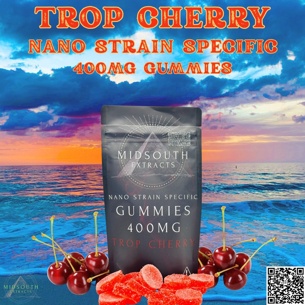Photograph of product: Trop Cherry Strain Specific | Nano Gummies 400mg