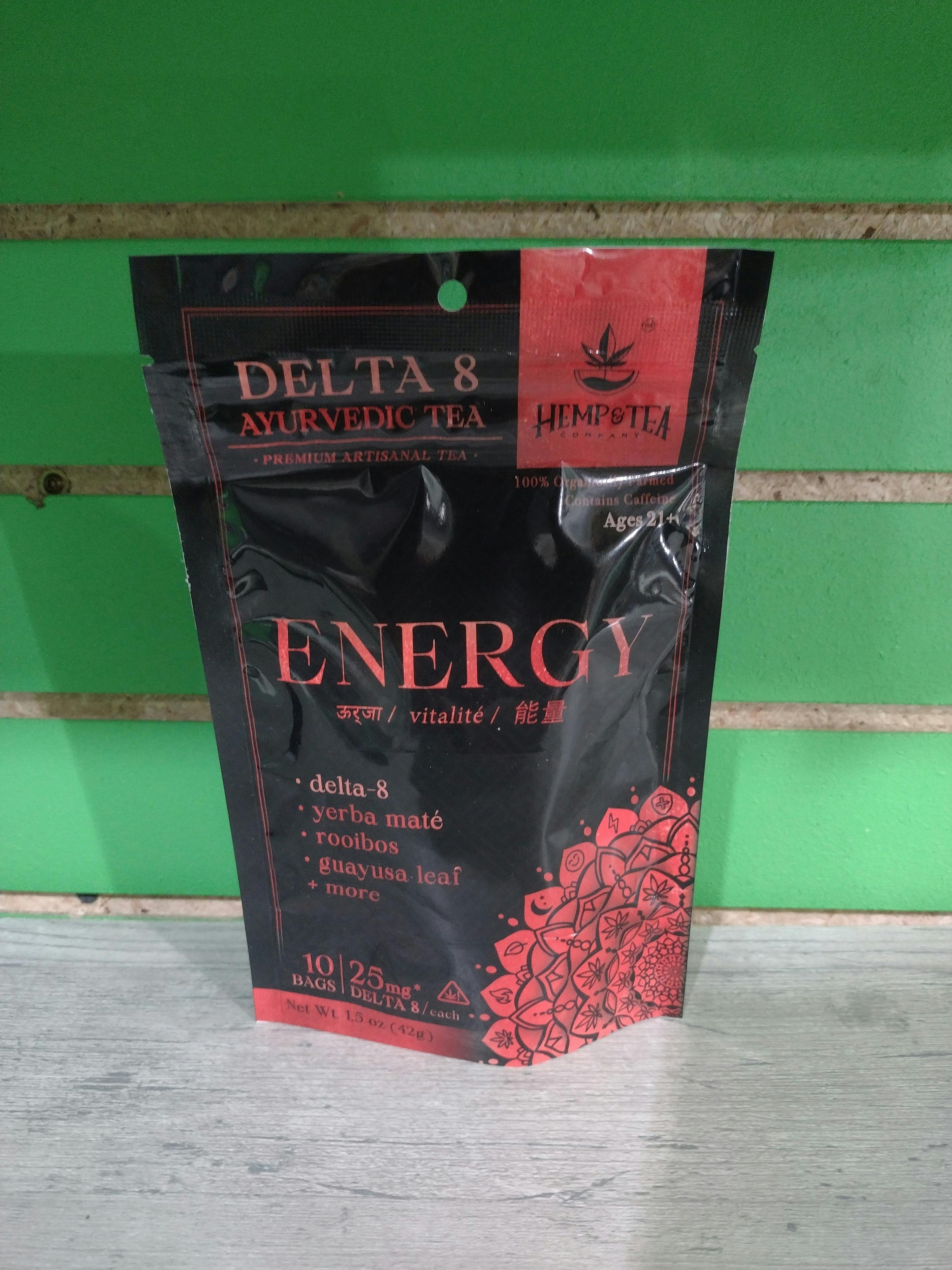 Photograph of product: Ayurvedic Delta 8 Tea - ENERGY/Hemp and Tea Company