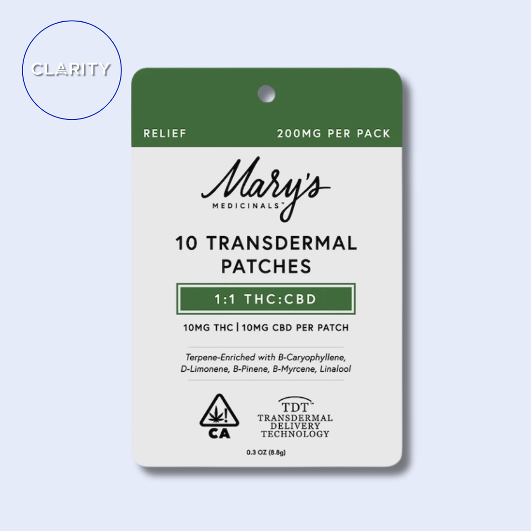 Photograph of product: Mary's Medicinals Transdermal Patch 1:1 CBD:TH-oui