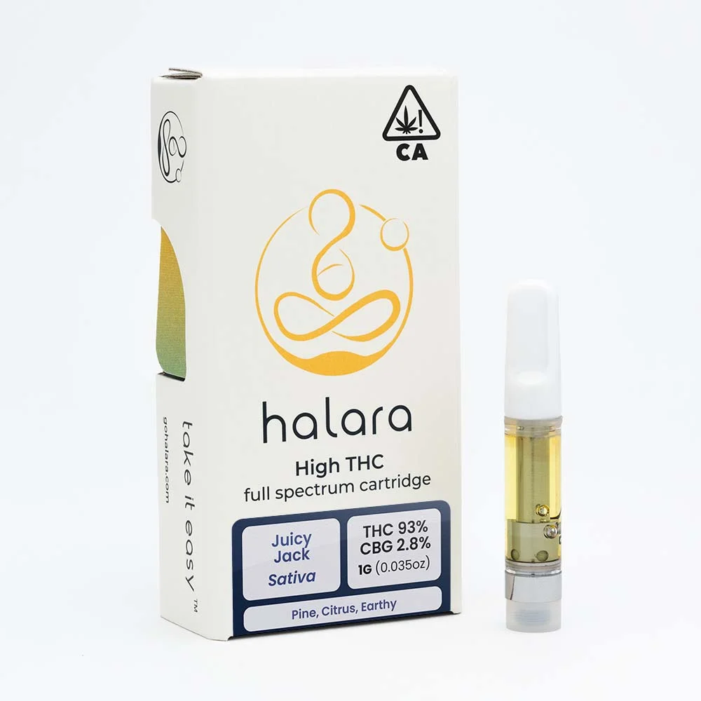 Photograph of Product: Juicy Jack High Thc Vape Cart