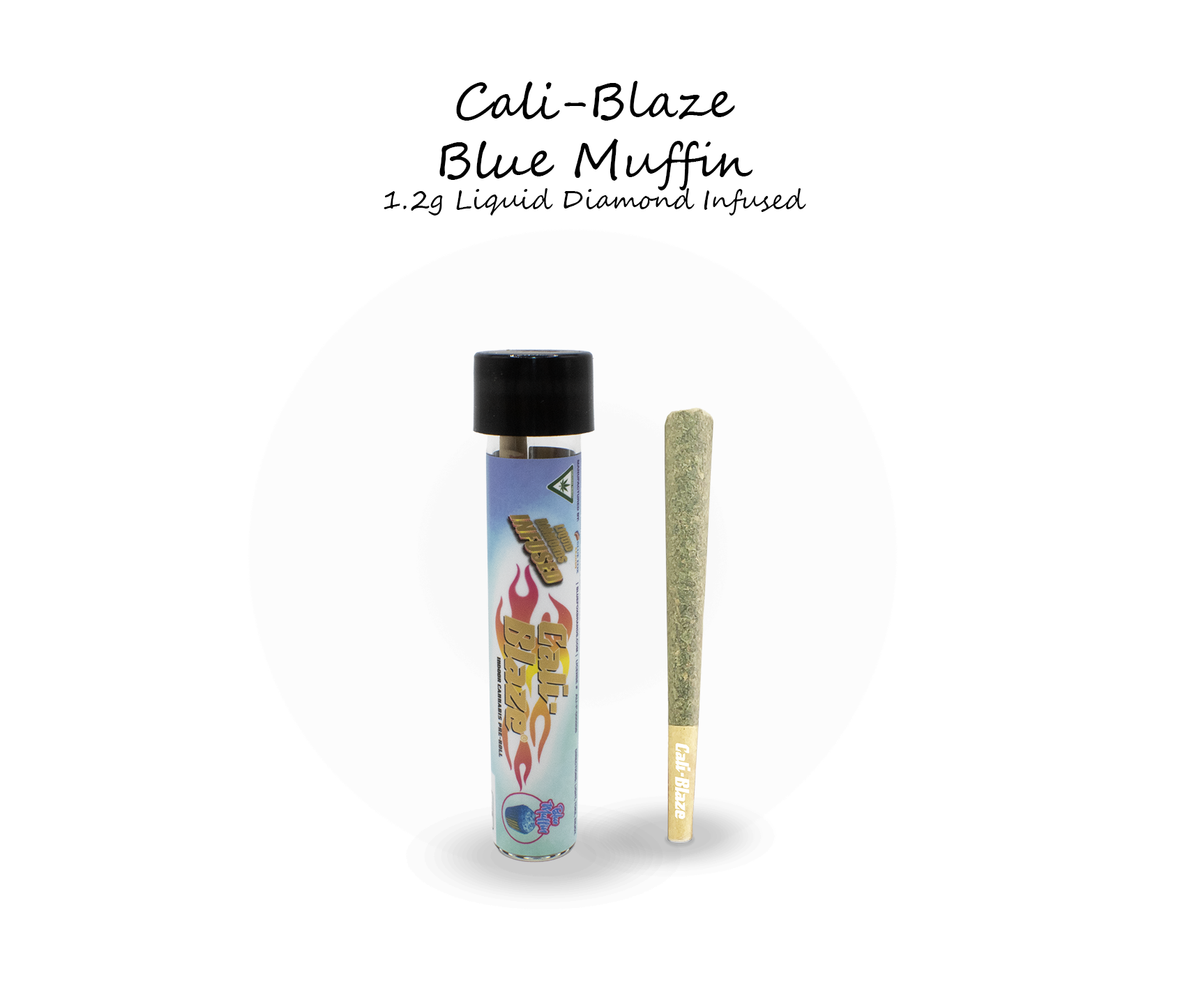 Photograph of product: Cali-Blaze | Blue Muffin | 1.2g Infused