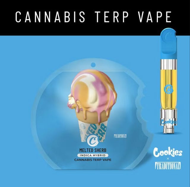 Photograph of product: Melted Sherb Vape Cartridge (1g) - 
