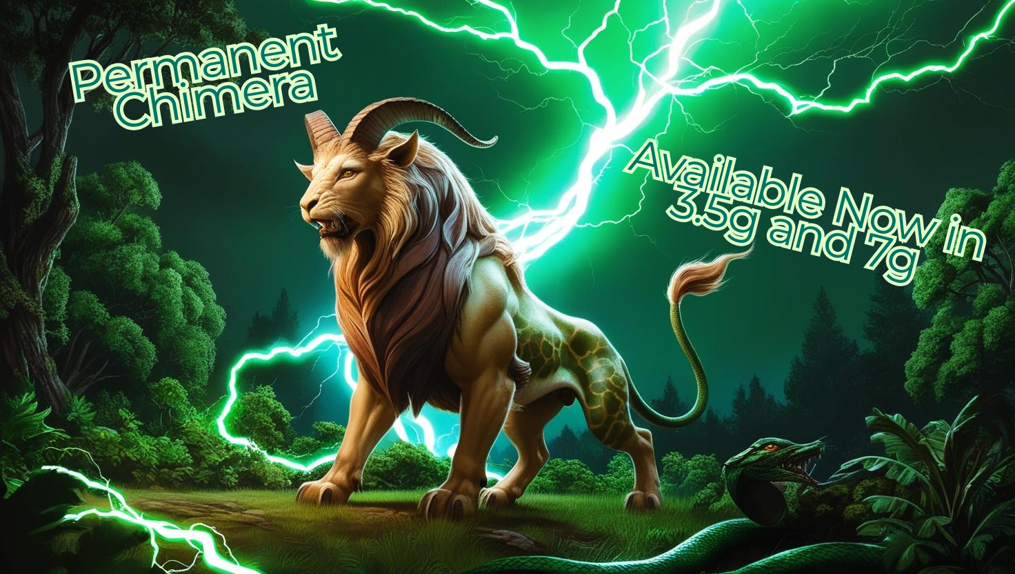 Photograph of product: Green Lightning - Permanent Chimera - 3.5g - Flower