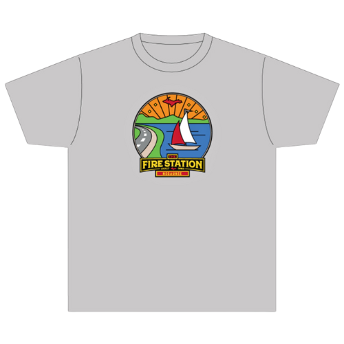 Photograph of product: TFS Apparel - Teal Lake Grey T-Shirt XL