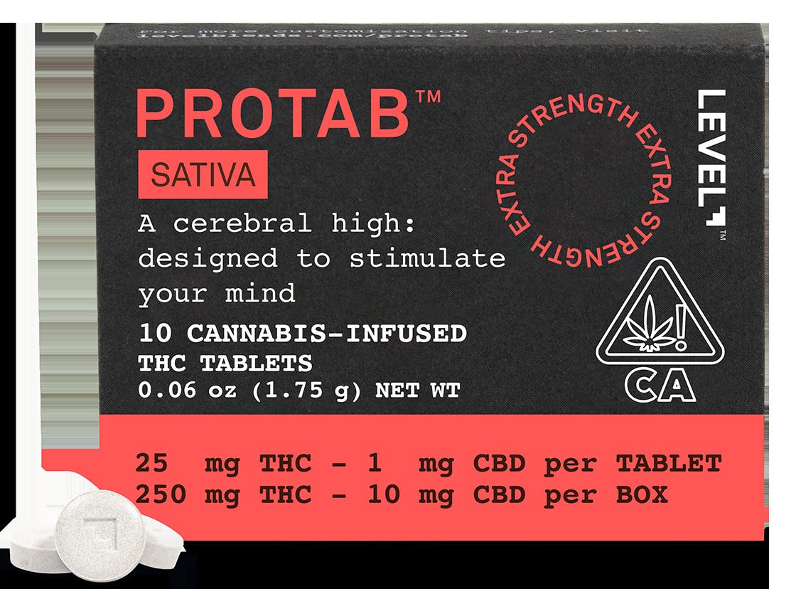 Photograph of product: Level Protab - Edible - Oui'd (250mg)