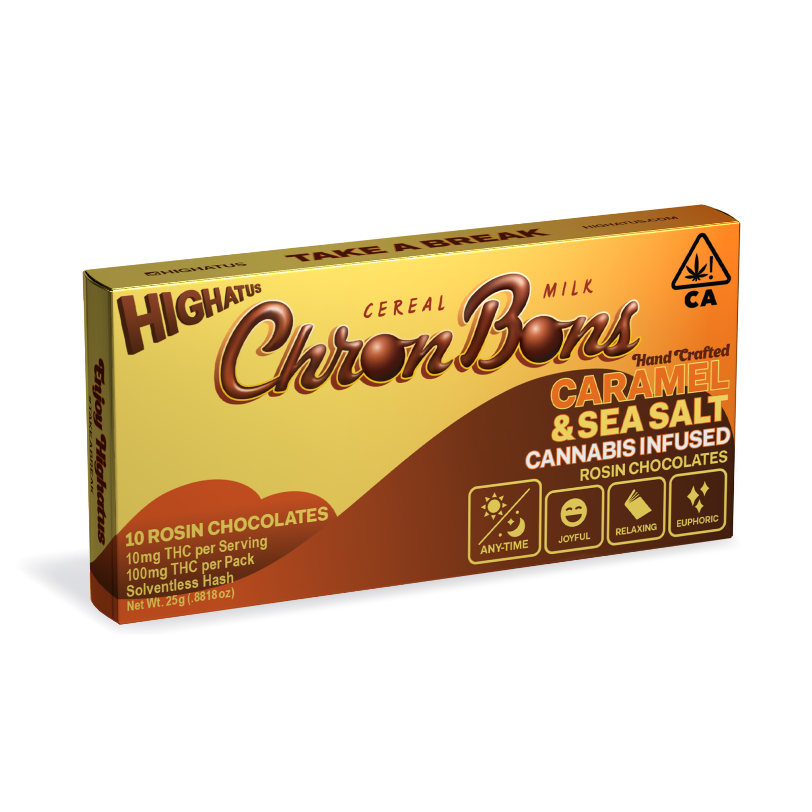 Photograph of product: ChronBons Caramel & Sea Salt Rosin Infused Chocolates