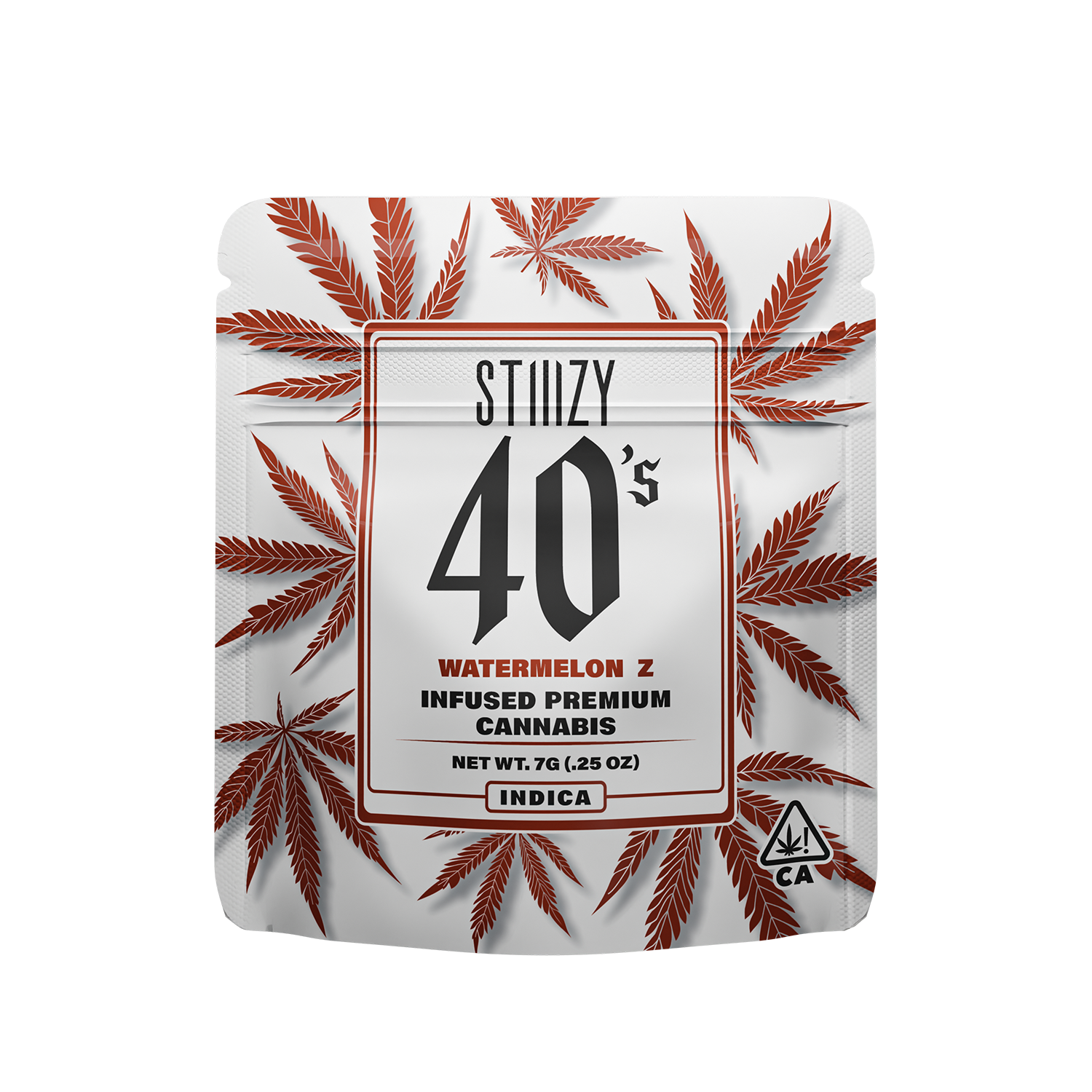 Photograph of product: Stiiizy 40's Watermelon Z 2g Infused Flower Prepack