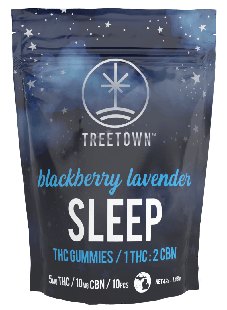 Photograph of product: Treetown Sleep 50 TH-oui : 100 CBN Gummies