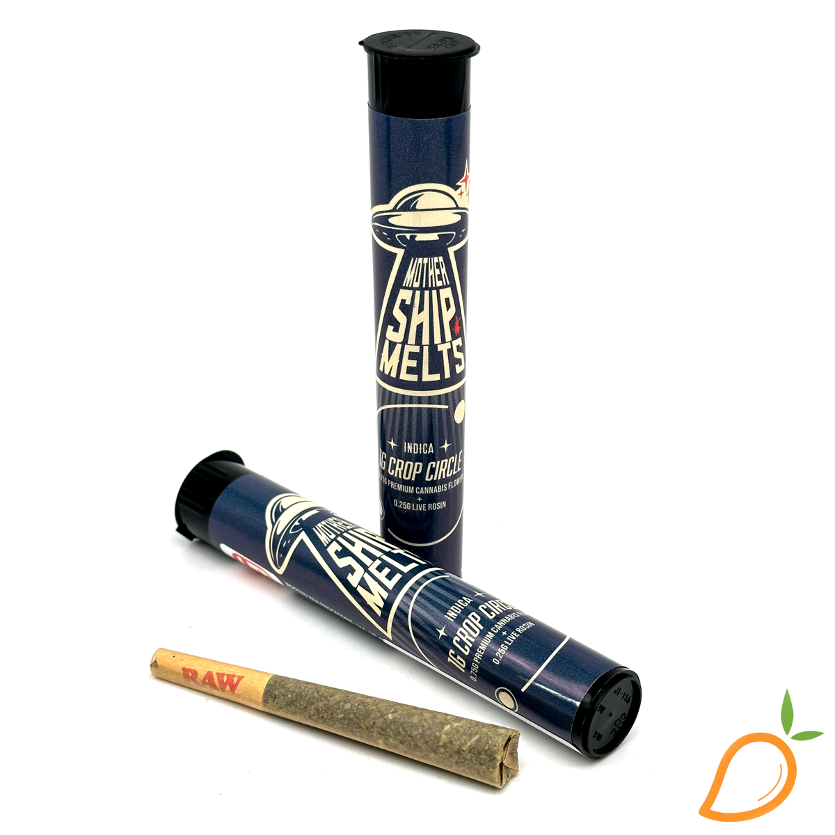 Photograph of product: 1g Banana Runtz Crop Circle Infused Preroll Mothership Melts