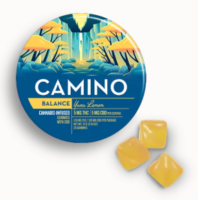 Photograph of product: Yuzu Lemon 1:1 TH-oui:CBD - 100mg Gummies (20x5mg)