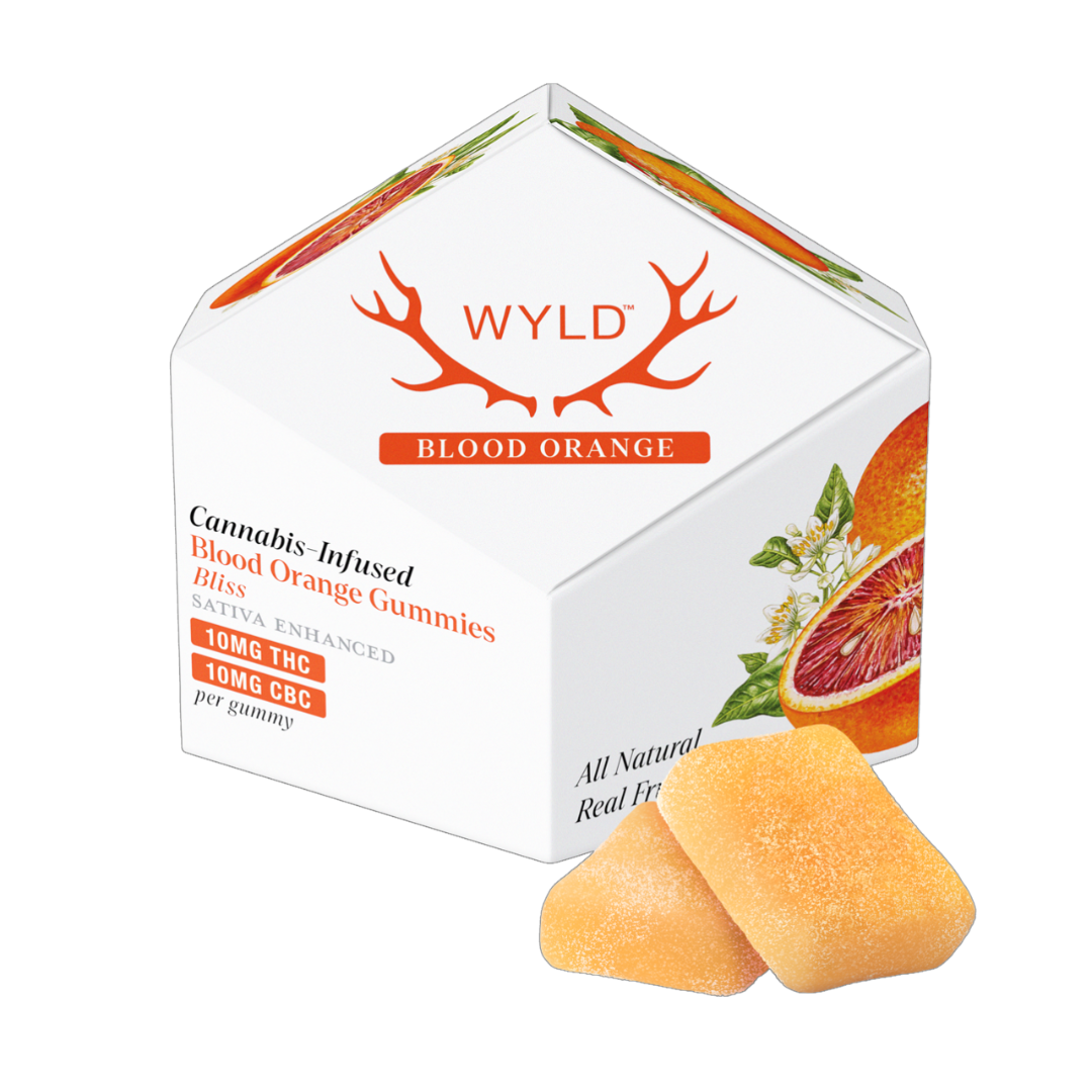 Photograph of product: BLOOD ORANGE BLISS GUMMIES (1:1 TH-oui:CBC)