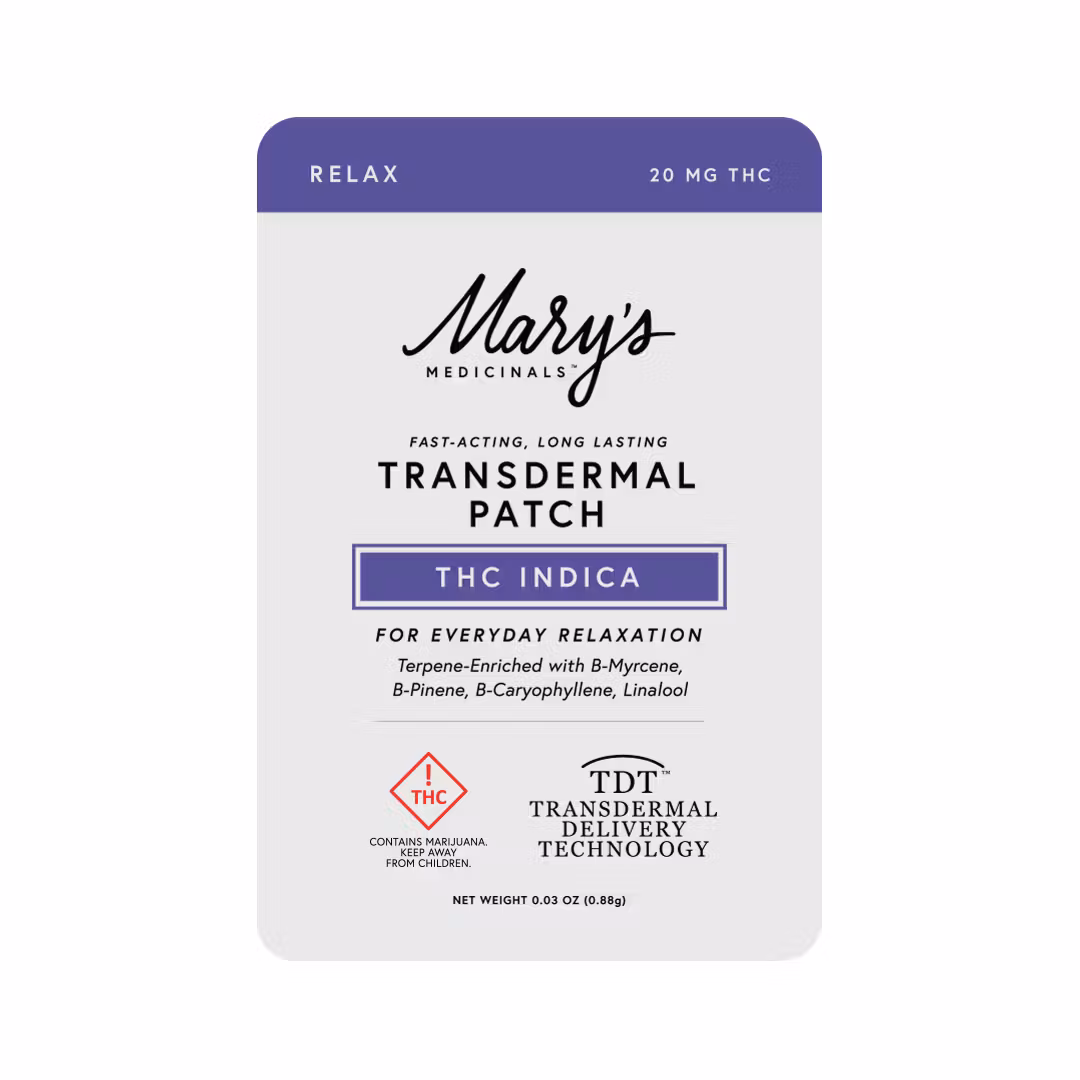Photograph of product: Mary's Medicinals: Transdermal Patch | Oui'd | 20mg