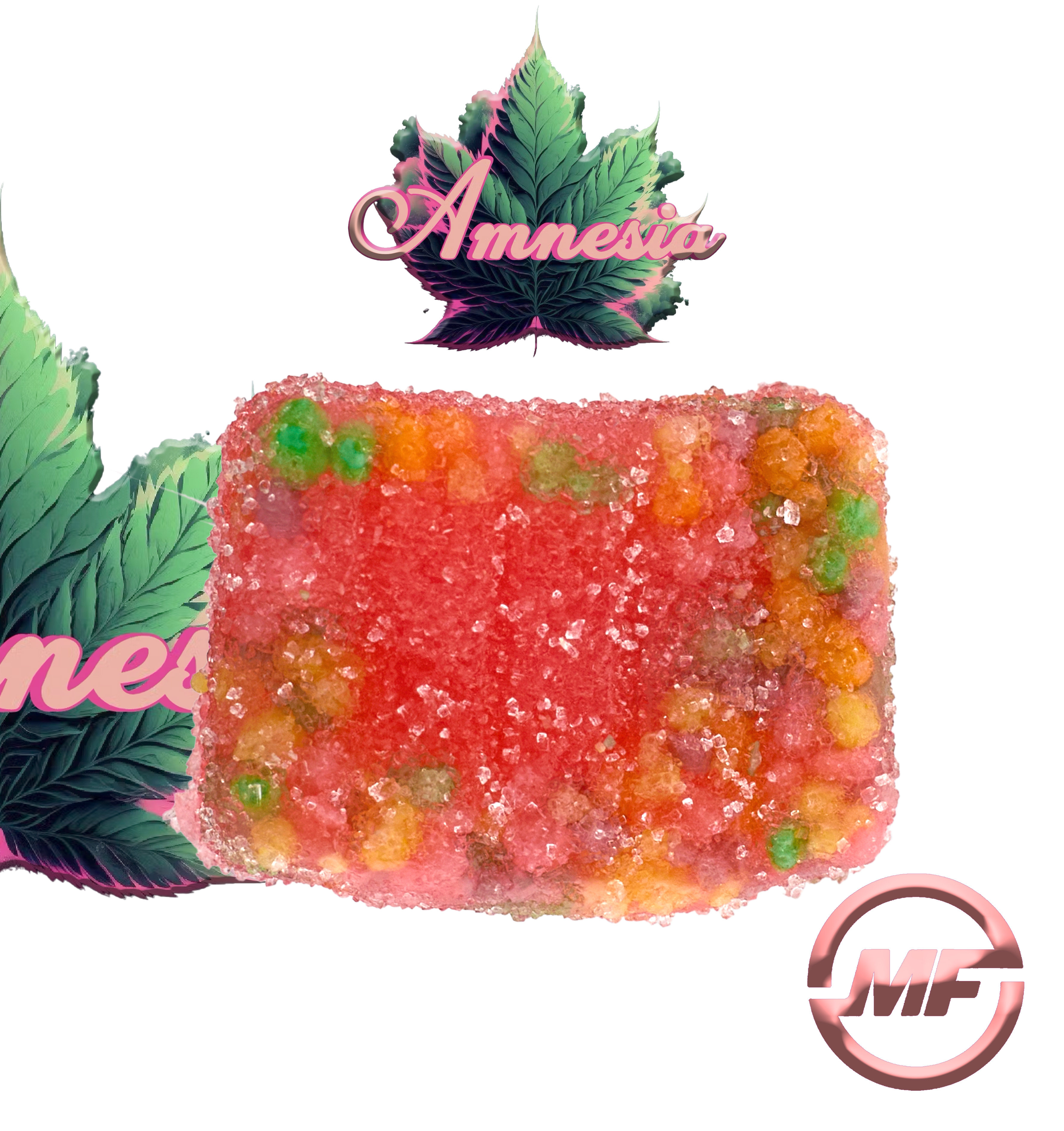 Photograph of product: Amnesia Zerds | Strawberry Shortcake | au chocolat Rosin Gummies | 200mg