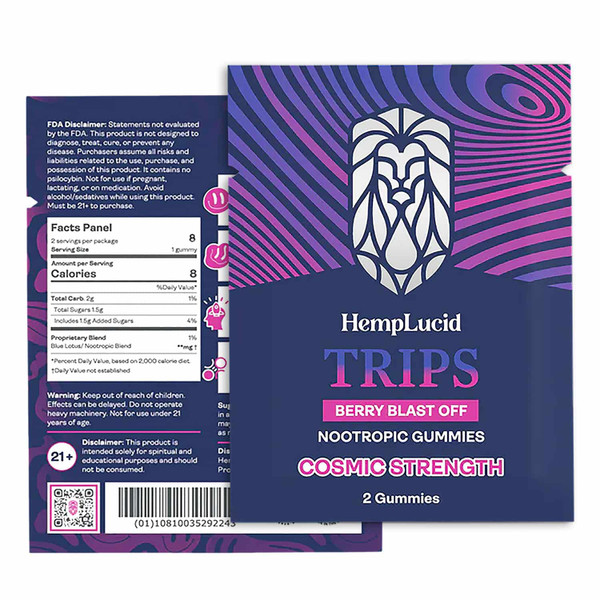 Photograph of product: HL Trips Gummies Berry Blast Off 2pk