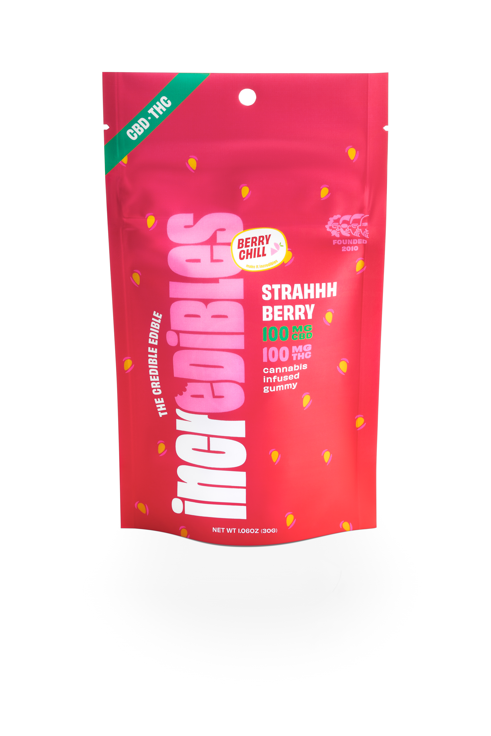 Photograph of product: 1:1 TH-oui/CBD Strahhhberry Gummies 20pk | 100mg