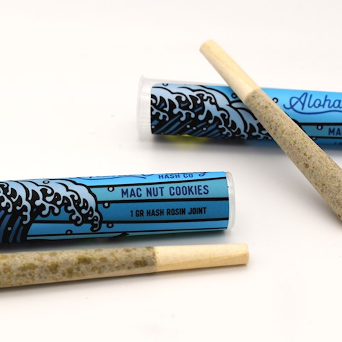 Photograph of product: Aloha Friday - Macadamia Nut Cookies - au chocolat Rosin Pre-Roll