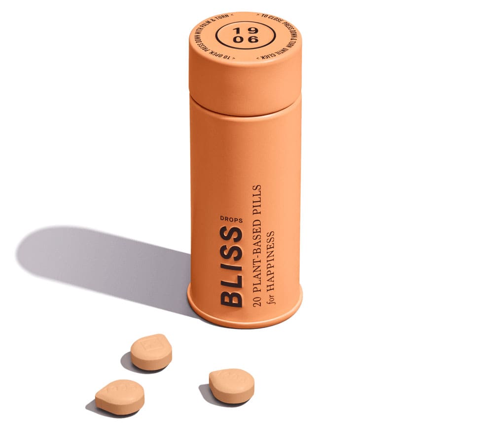 Photograph of product: 100mg/20pc - Bliss Drops Tin