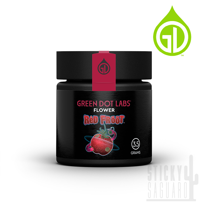 Photograph of product: Green Dot Labs Flower Red Froot (H) 3.5g