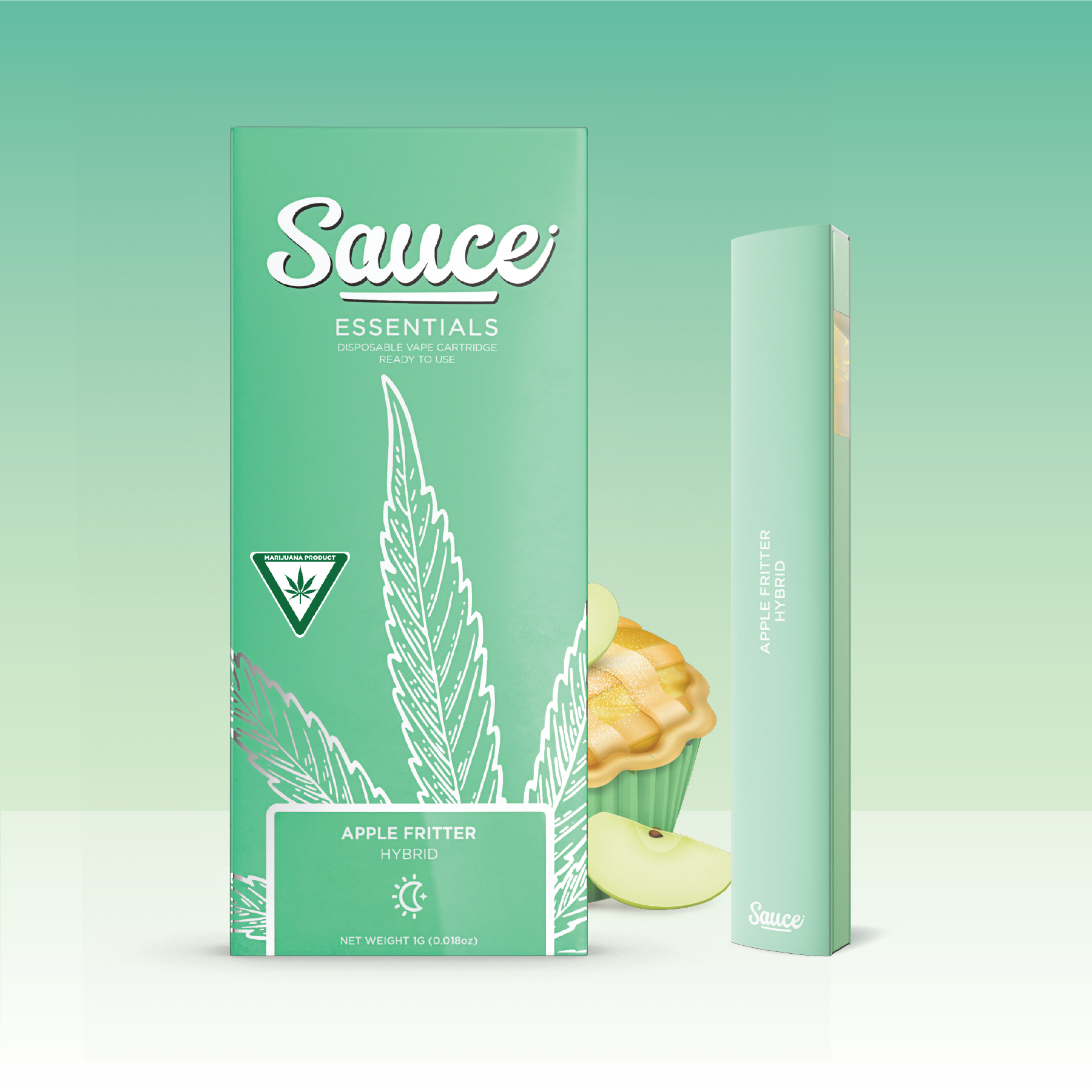 Photograph of product: Sauce Essentials | Disposable | Apple Fritter | 1g