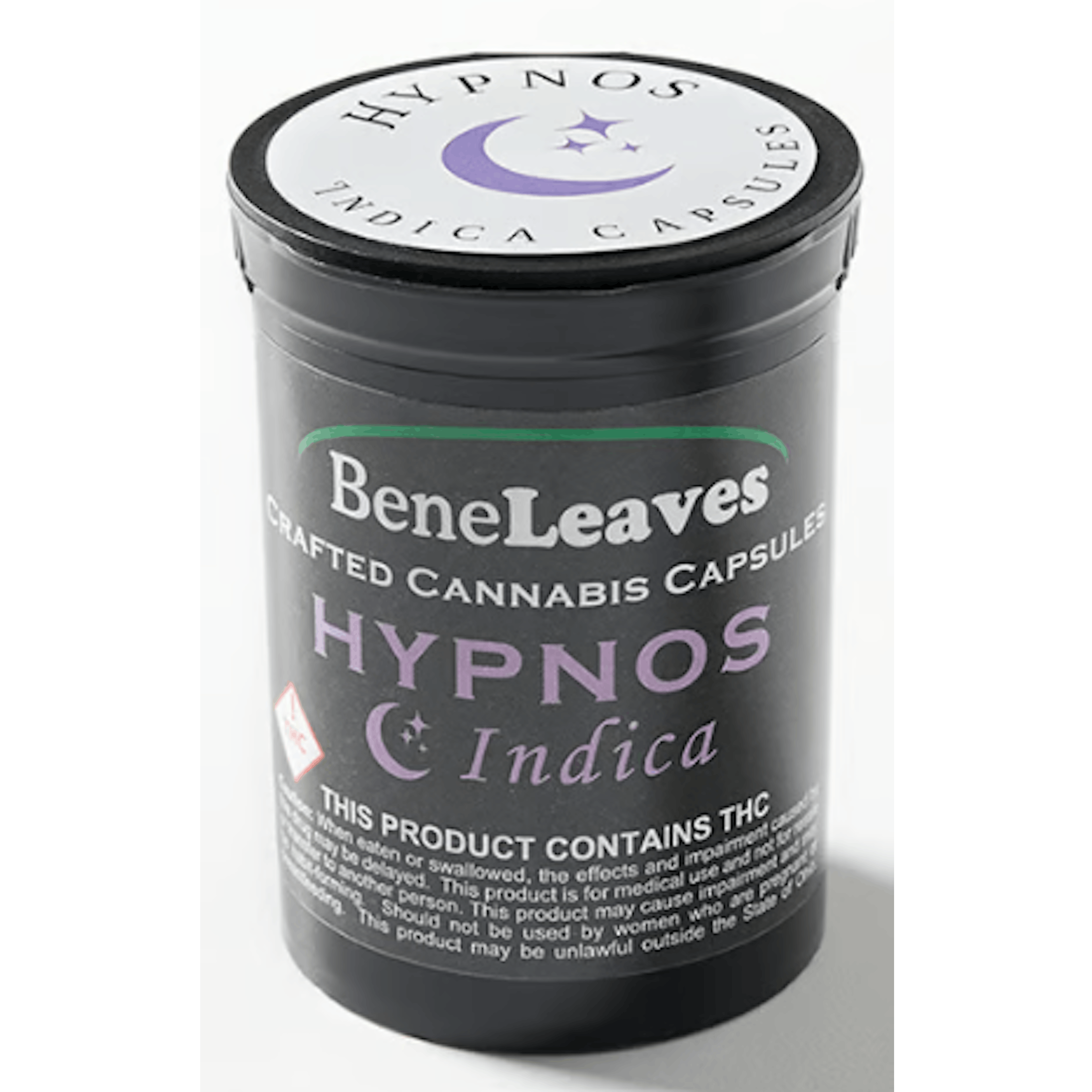 Photograph of product: Beneleaves | 220mg | Edibles | Capsules | 22 Pack | 1:1 TH-oui:CBN | Hypnos