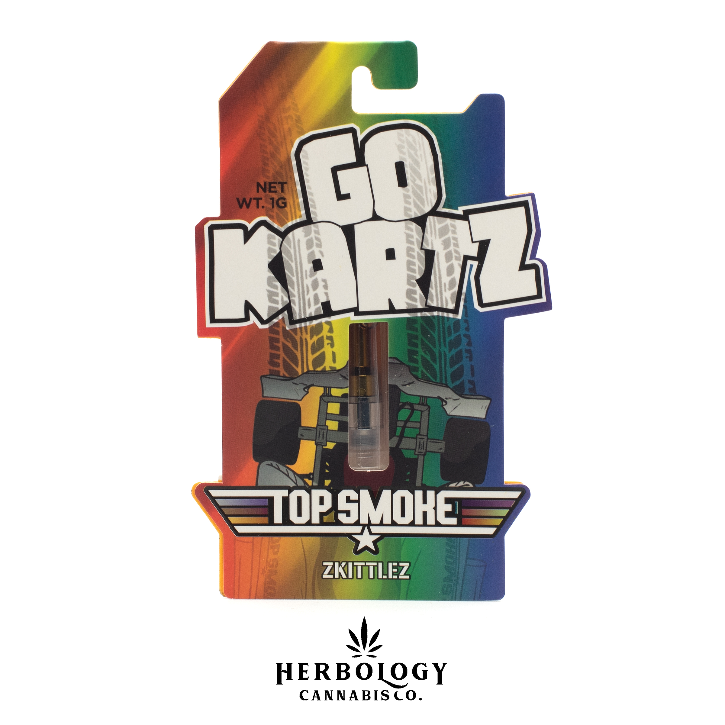Photograph of Product: Go Kartz | Distillate 510 Carts | Zkittlez | 1g
