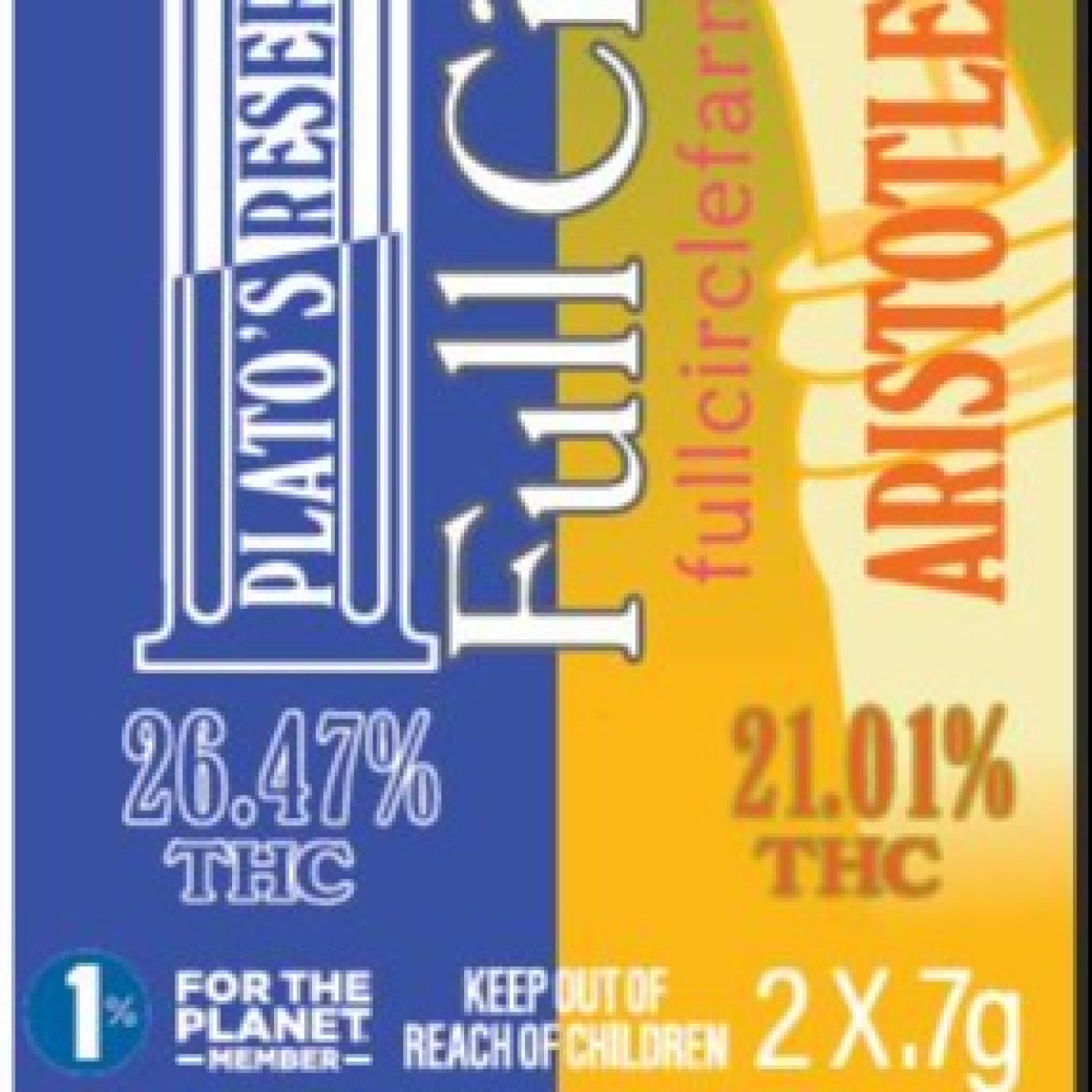 Photograph of Product: Full Circle Farm | Philosopher's Stoned Duo AS-PR OD Pre-roll | 2 x