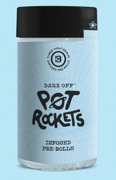 Photograph of product: Chain Reaction (8 Inch Bagel x Gorilla Cookies) FSHO Infused Pot Rockets ( H ) 3pk