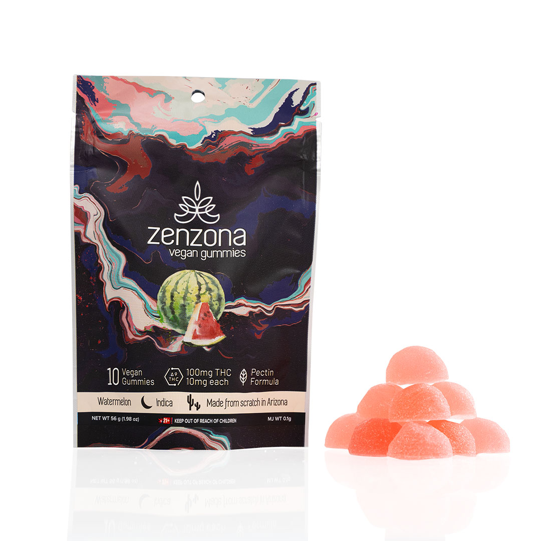 Photograph of product: zenzona Vegan Gummies Watermelon 100mg - Oui'd