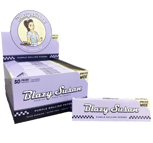 Photograph of product: King Size Wide Purple Rolling Papers - 