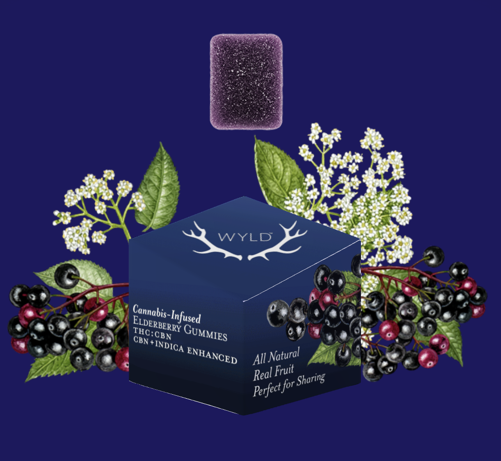 Photograph of product: Wyld - Elderberry 2:1 TH-oui CBN - Oui'd