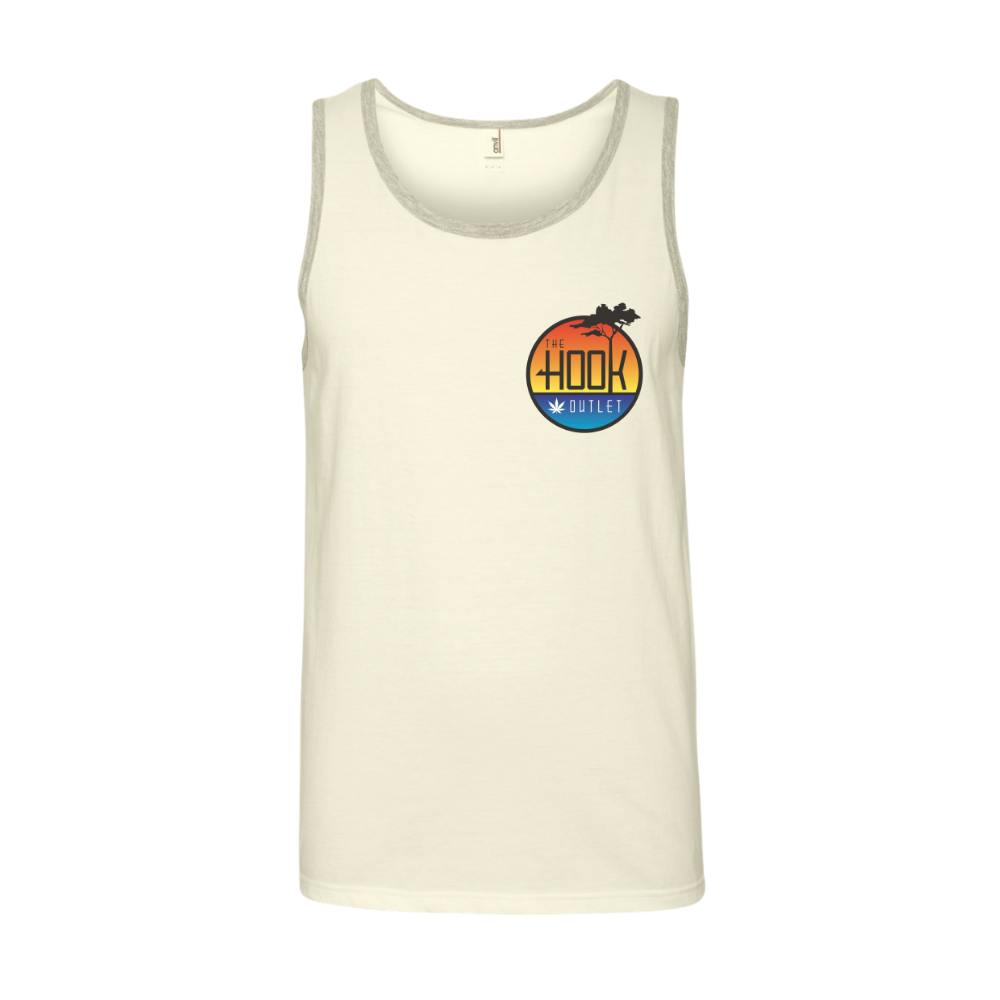 Photograph of product: The Hook Men's Vintage White Tank - M