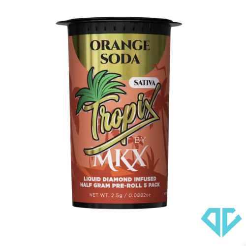 Photograph of product: MKX Orange Soda Liquid Diamond Infused Pre-Roll .5g 5 Pack
