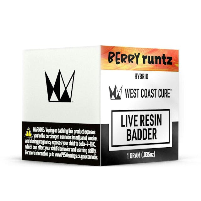 Photograph of product: Berry Runtz 1g Live Resin Badder