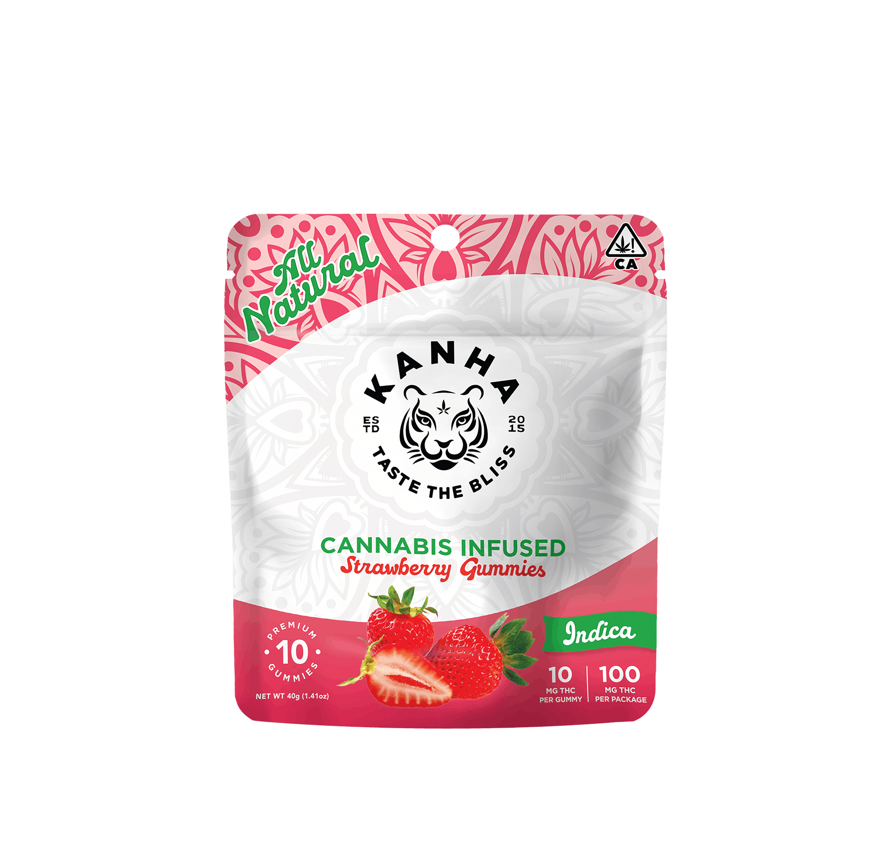 Photograph of product: KANHA - EDIBLE (GUMMIES) - - INDICA - STRAWBERRY