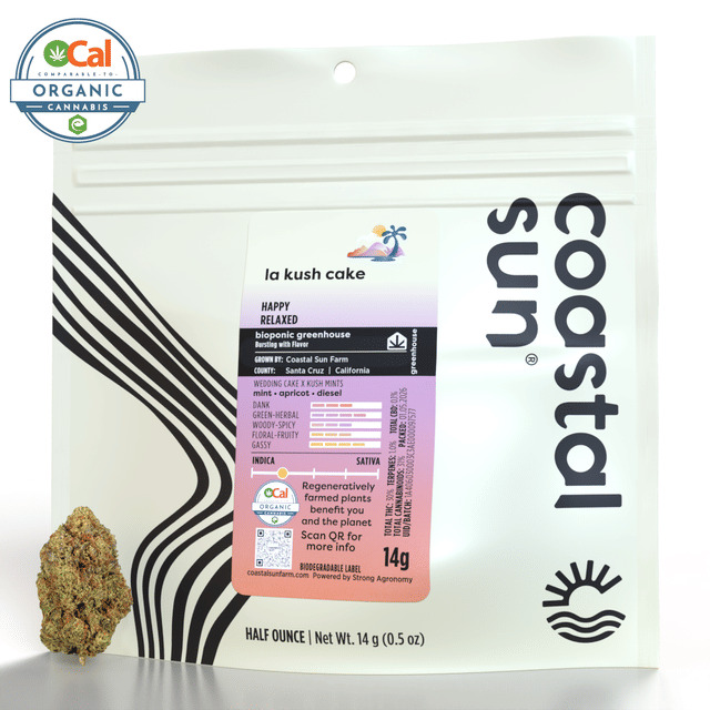 Photograph of product: LA Kush Cake - OCal Greenhouse Flower 14g - 