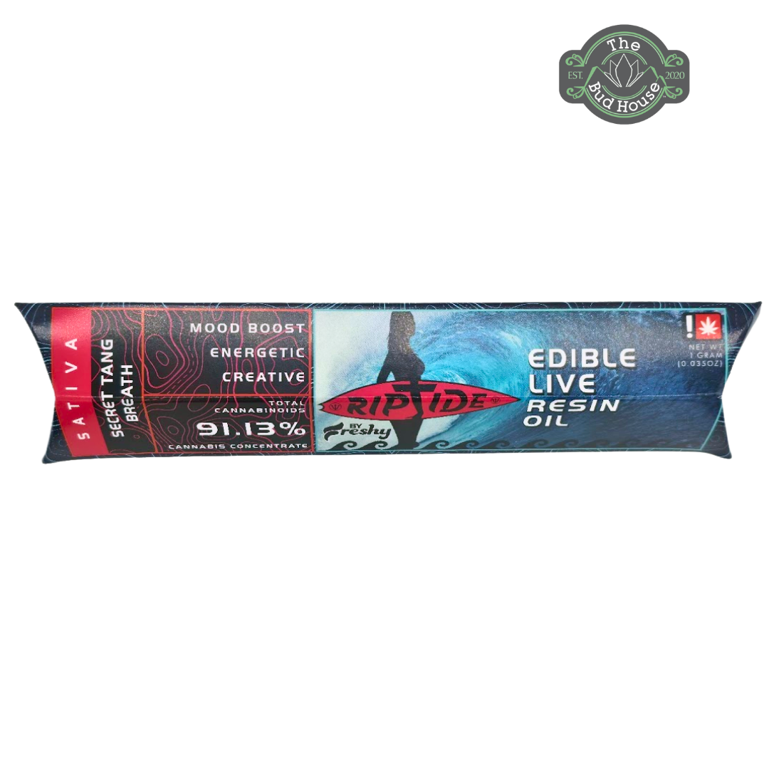 Photograph of product: Riptide SECRET TANG BREATH 1g Edible Live Resin Oil
