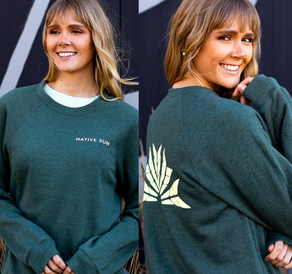 Photograph of product: Logo Crewneck | Light Green - L