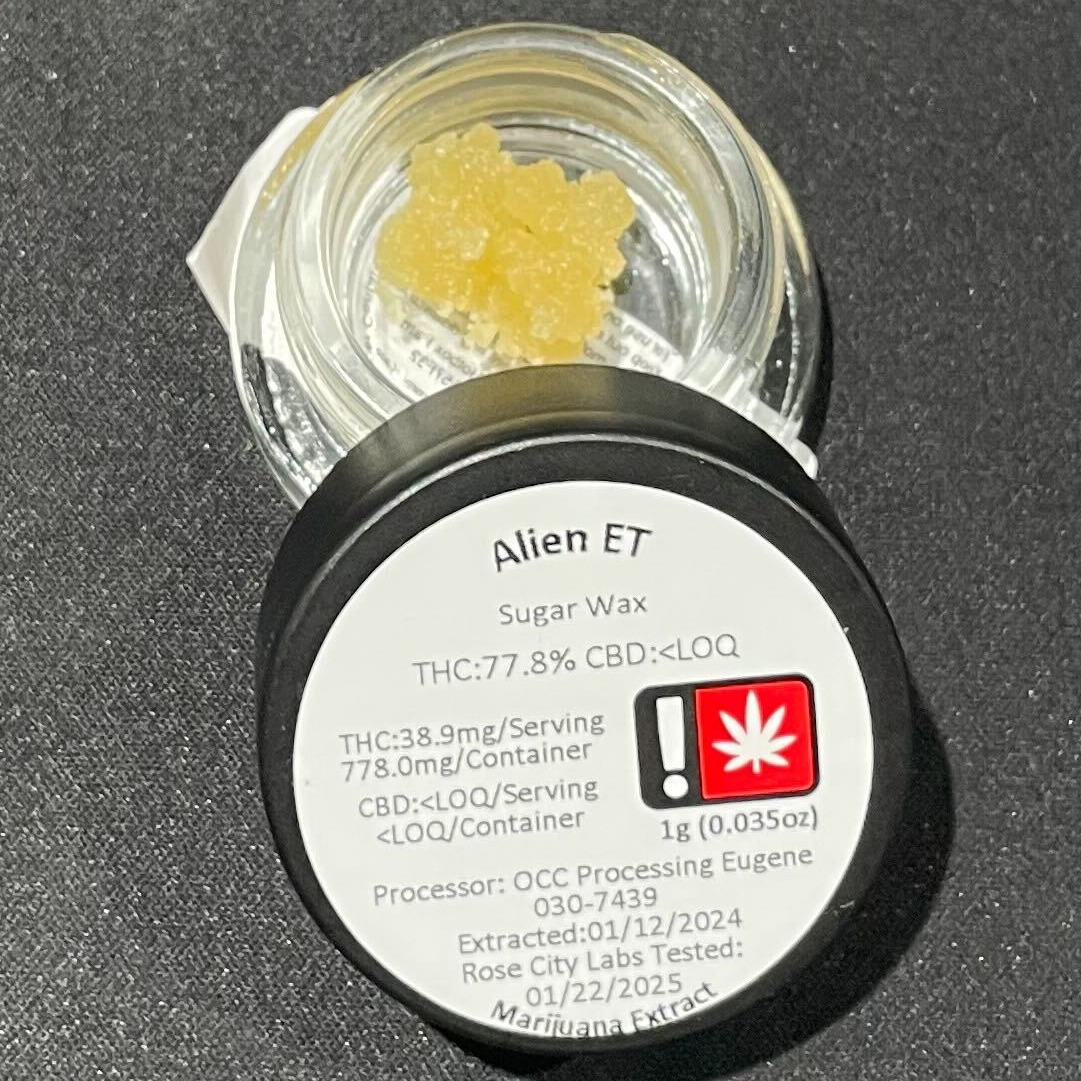 Photograph of product: Sugar Wax 1g Alien ET (Hotbox)