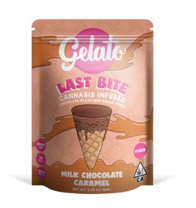Photograph of product: GELATO LAST BITE MILK CHOCOLATE CARAMEL 100MG