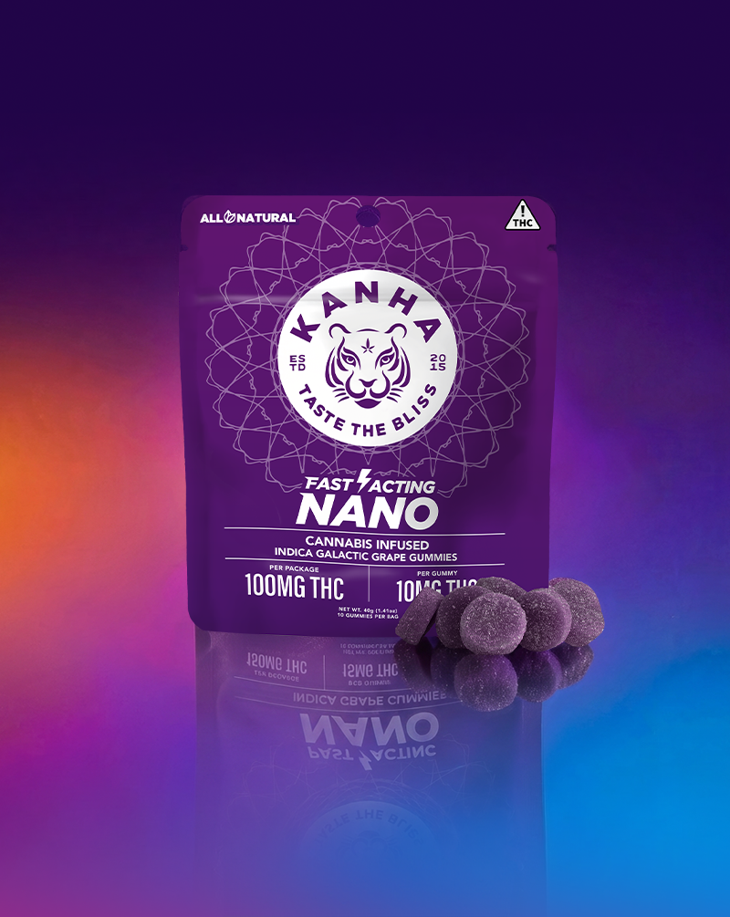 Photograph of product: (09881) KANHA 100mg Galactic Grape Gummies