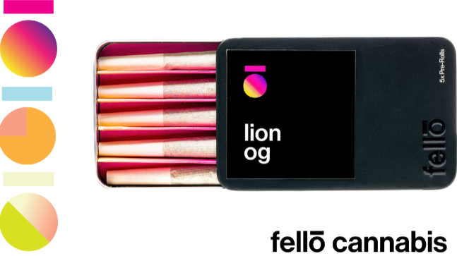 Photograph of product: Fello: Sour Slushy 5 Pack Preroll's (5x0.7g)