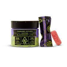 Photograph of product: Emerald Sky - Blackberry Lime  - Live Resin Gummies - 10pk - 100mg