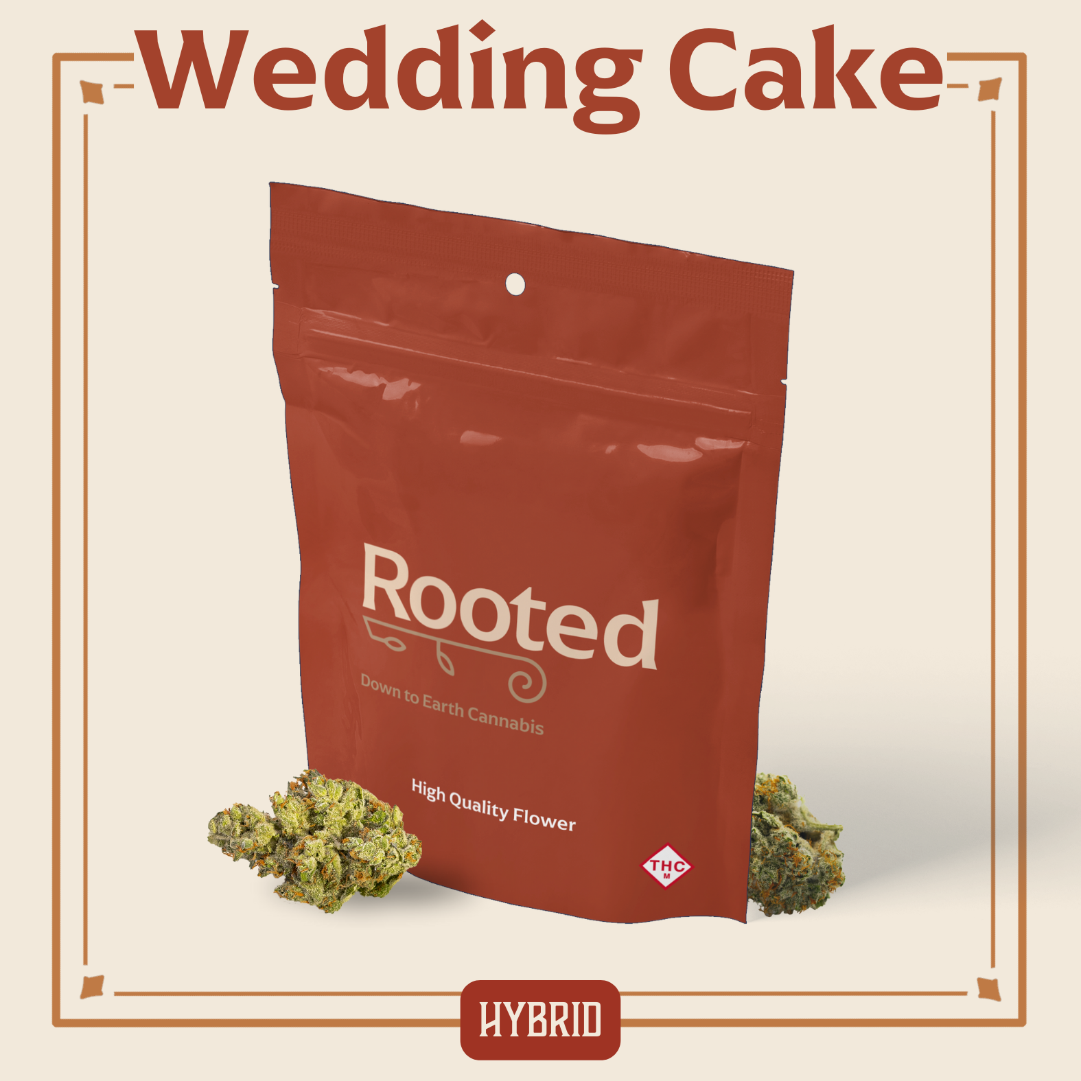 Photograph of product: Rooted - Wedding Cake - Deli Flower - 84g