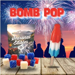 Photograph of product: Bomb Pop | Fast Acting Gummies | 50mg | Hybrid