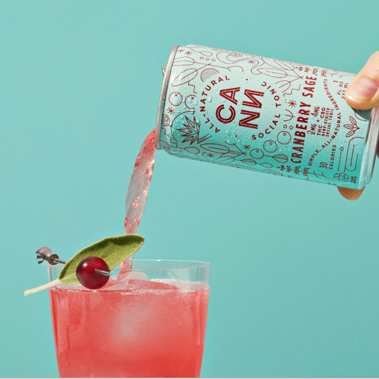 Photograph of product: CANN | Cranberry Sage 2mg TH-oui/4mg CBD (6 pk) - 